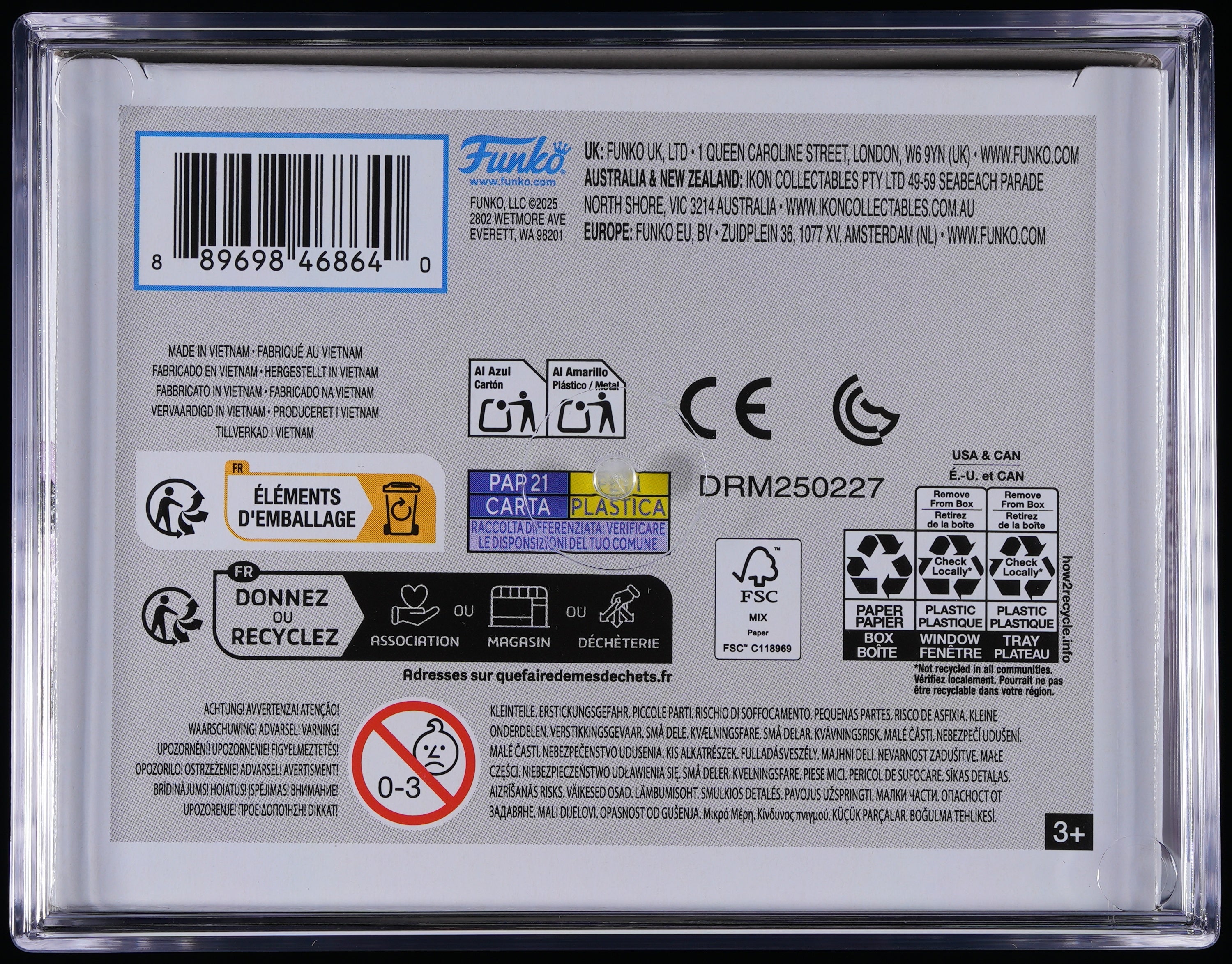 Funko Pop! PSA Graded Pokemon: Mewtwo PSA Graded 9 MINT Vinyl Figure #581 Cert #02111761