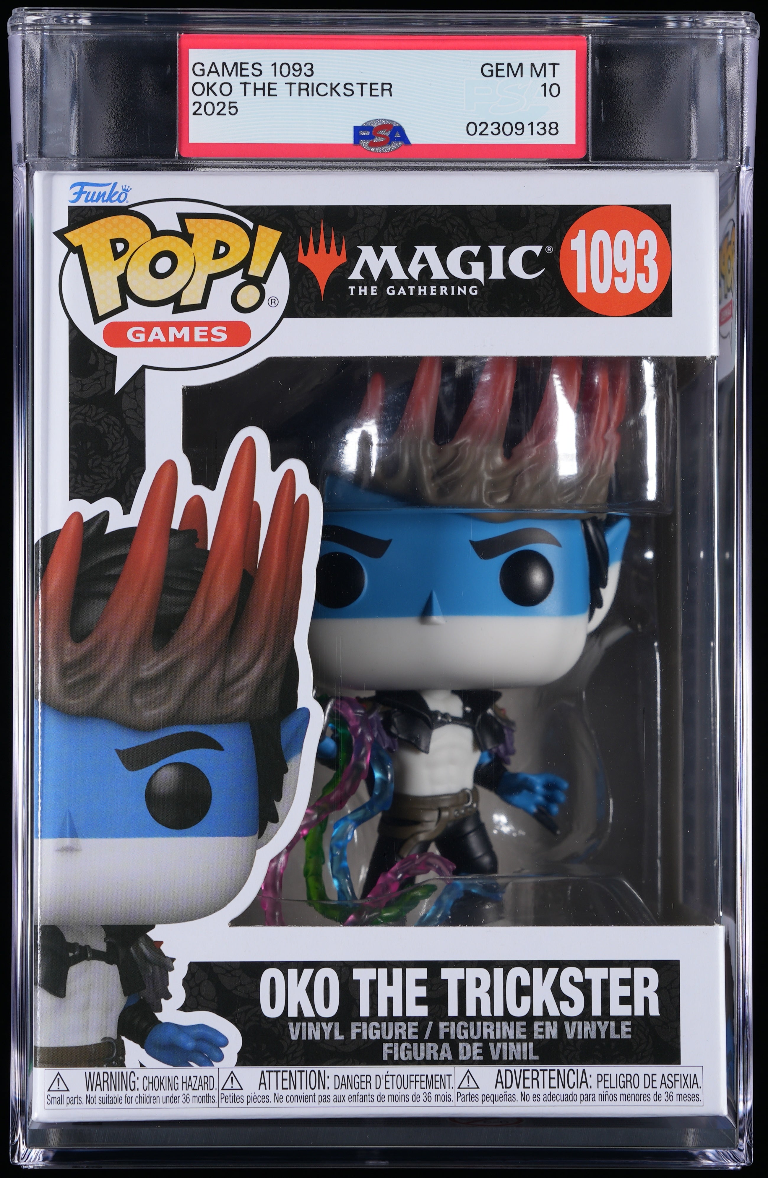 Funko Pop! PSA Graded Magic The Gathering: Oko The Trickster PSA Graded 10 GEM MINT Vinyl Figure #1093 Cert #02309138