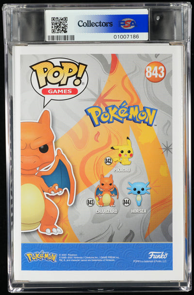 Funko Pop! PSA Graded Pokemon: Charizard PSA Graded 8.5 NM-MT+ Vinyl Figure #843 Cert #01007186