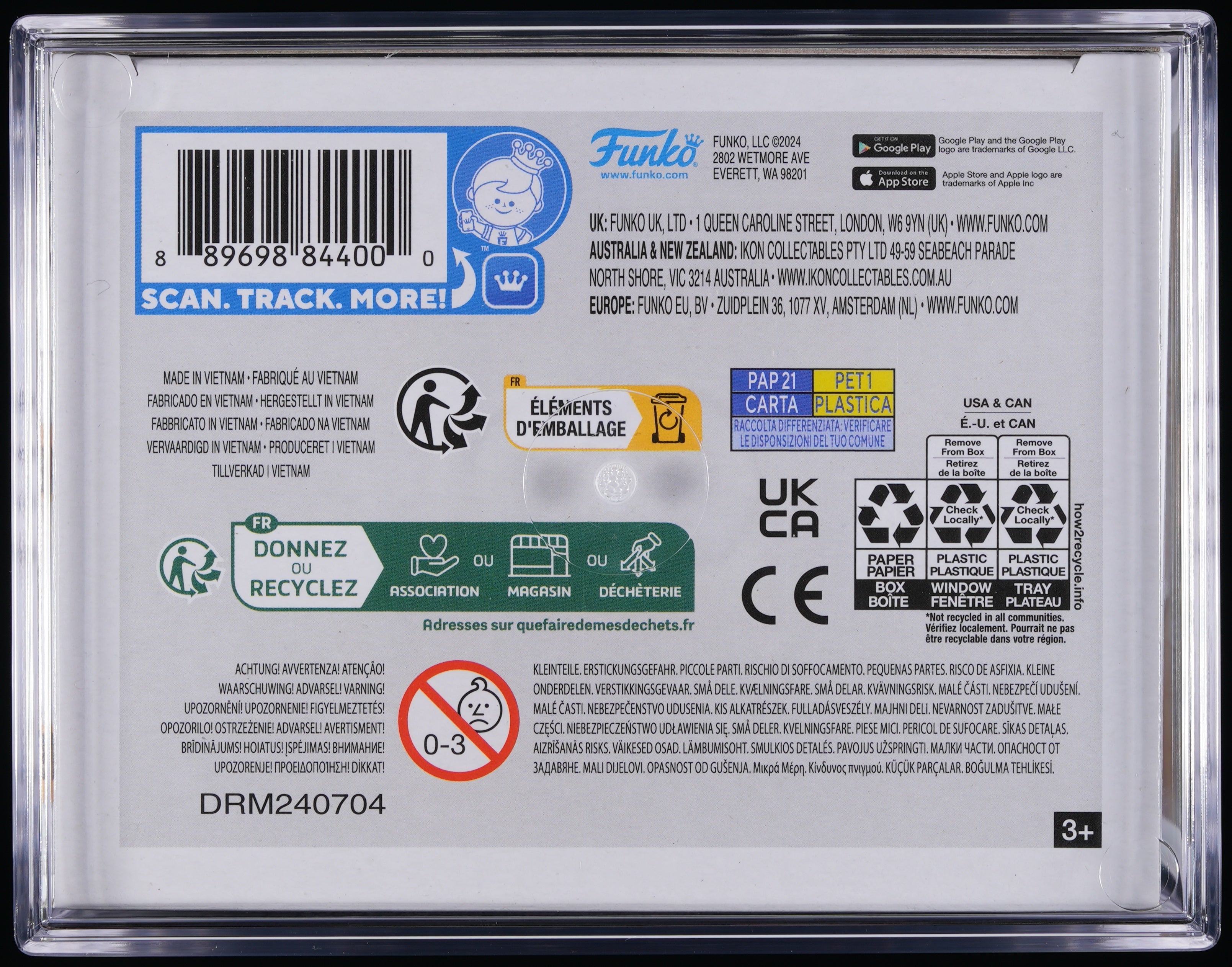 Funko Pop! PSA Graded Pokemon: Cubone PSA Graded 9 MINT Vinyl Figure #596 Cert #02109737