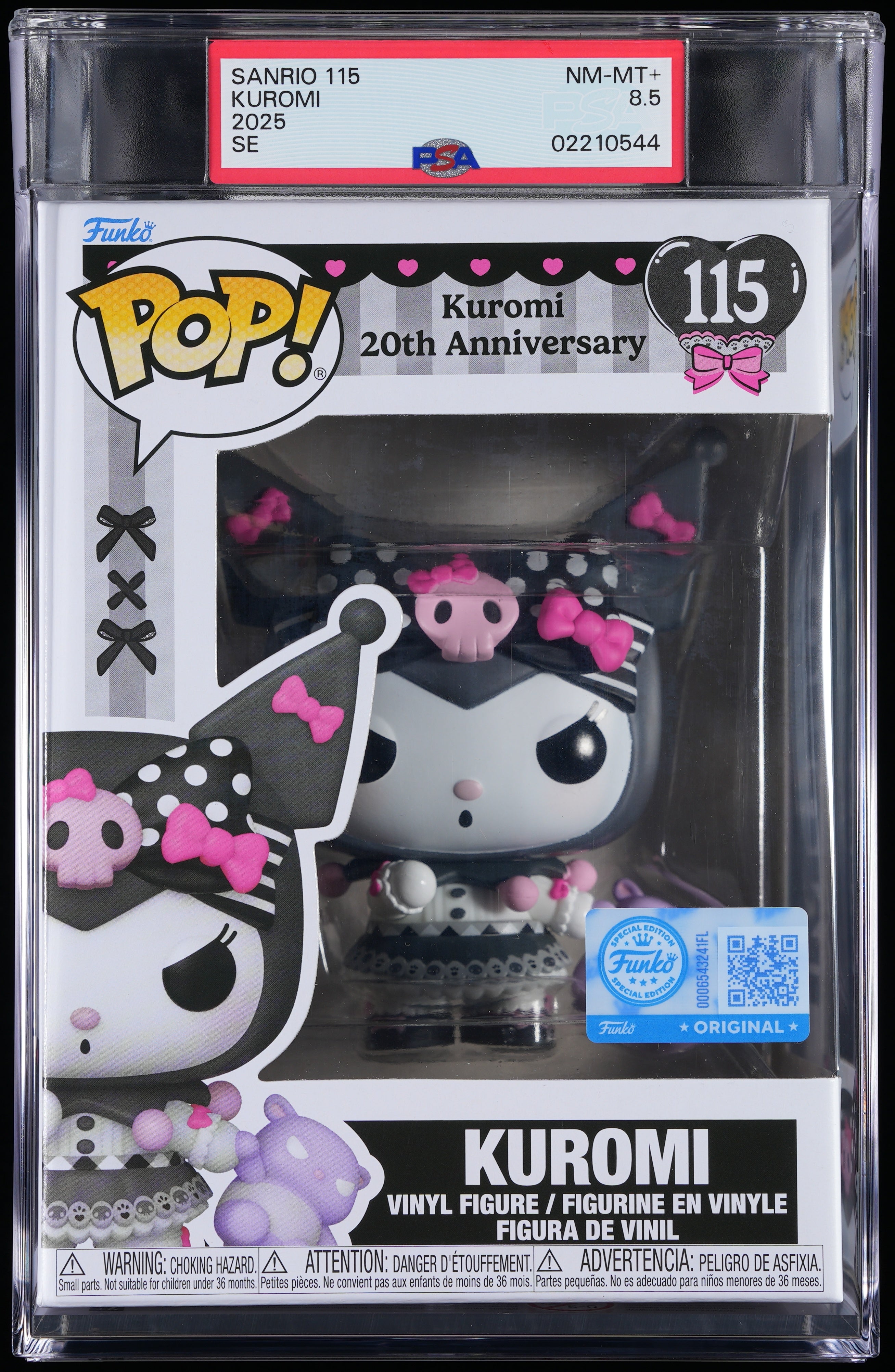 Funko Pop! PSA Graded Sanrio: Kuromi (Special Edition) PSA Graded 8.5 NM-MT+ Vinyl Figure #115 Cert #02210544