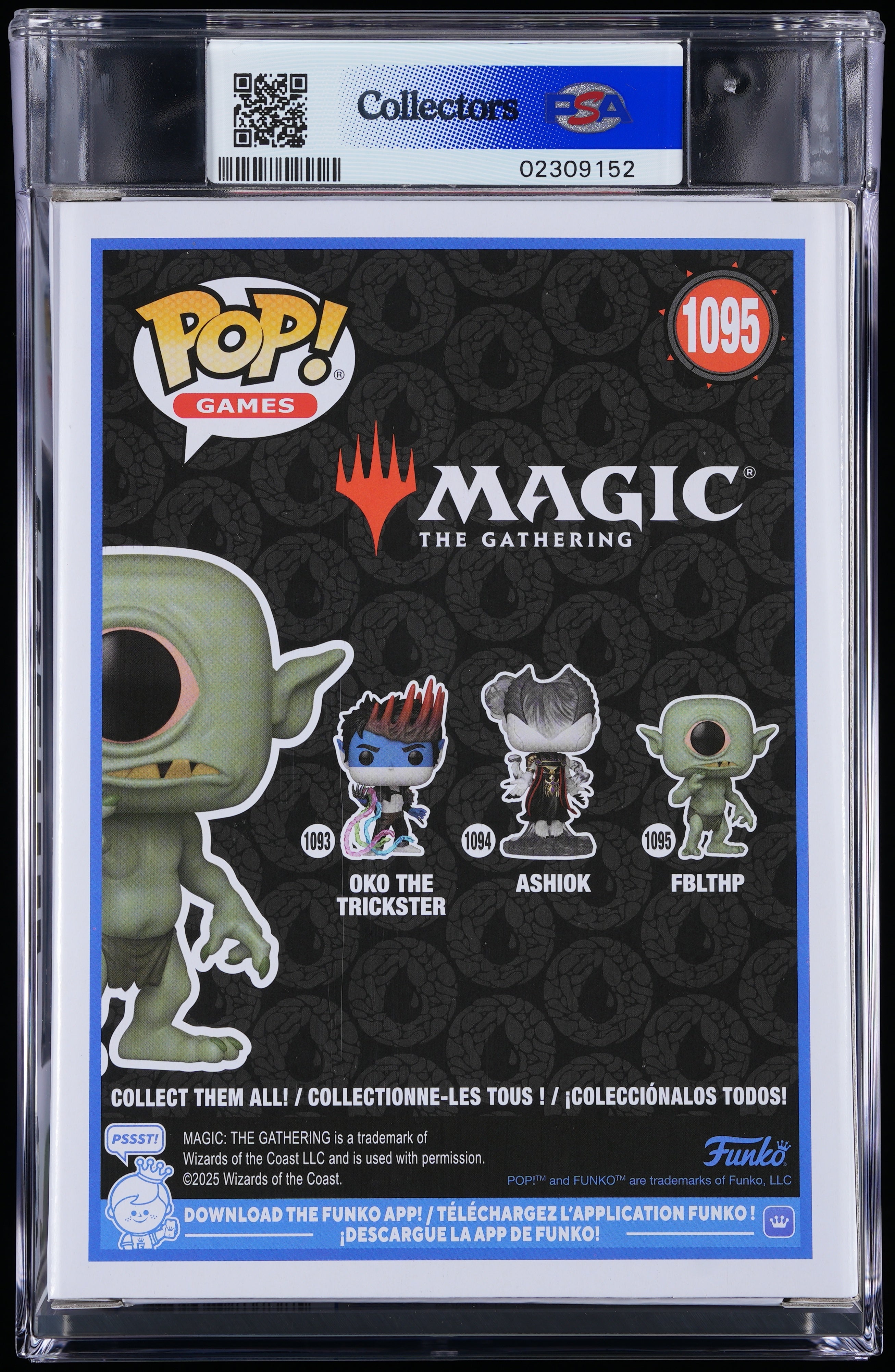Funko Pop! PSA Graded Magic The Gathering: Fblthp PSA Graded 9 MINT Vinyl Figure #1095 Cert #02309152
