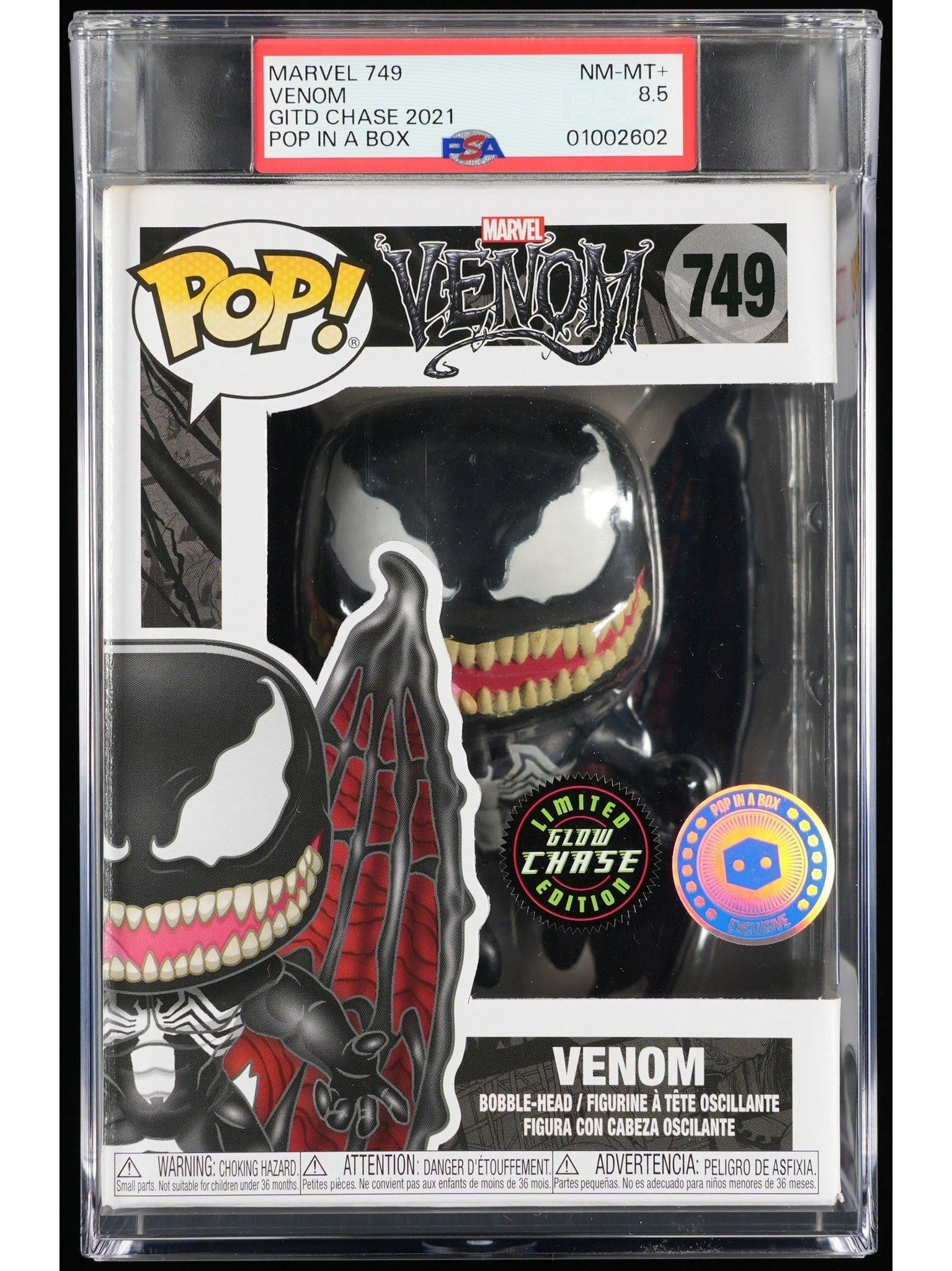 Funko Pop! Venom: Venom PSA Graded Vinyl Figure #749