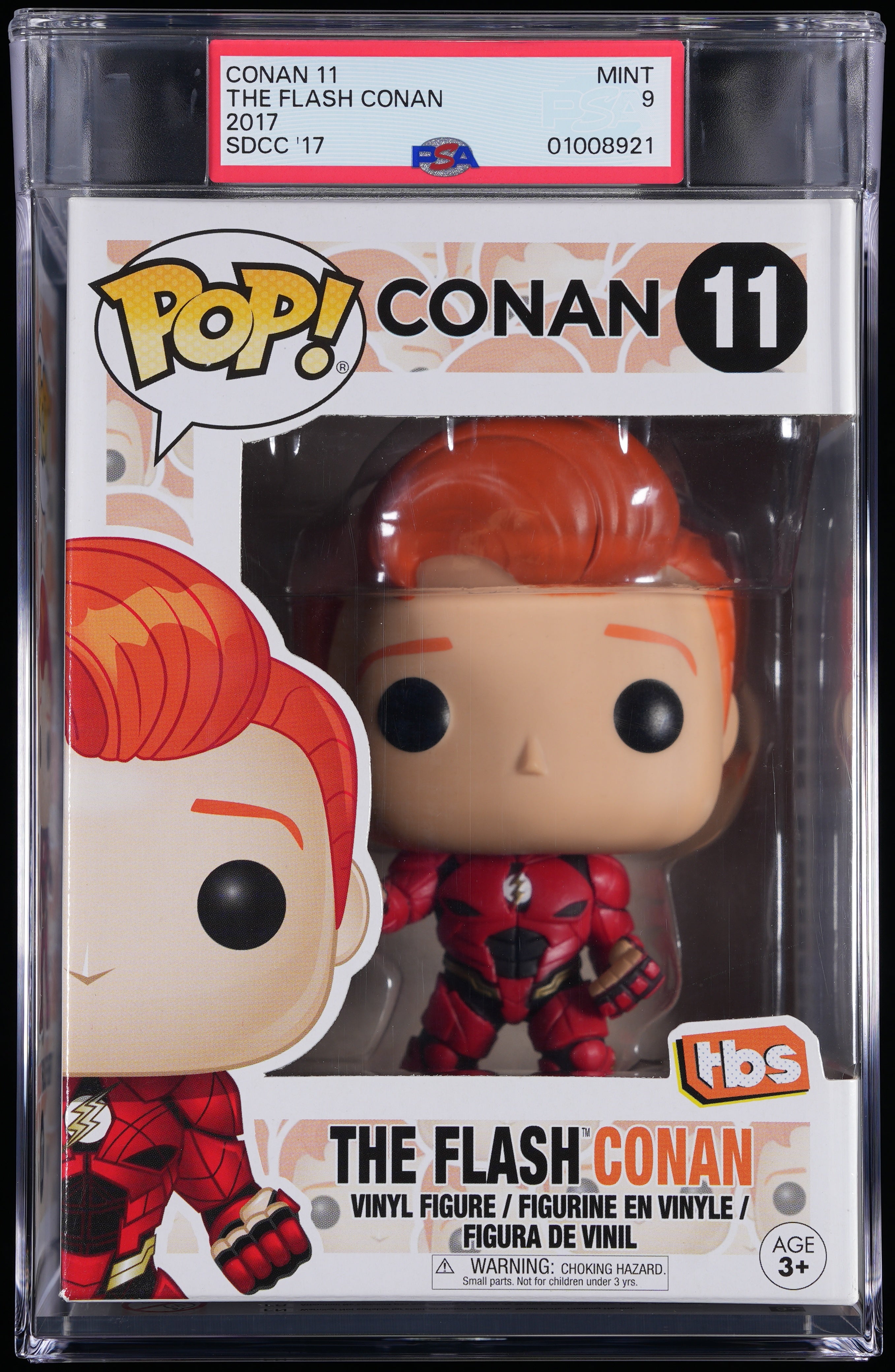 Funko Pop! PSA Graded Conan: The Flash Conan (2017 SDCC) PSA Graded 9 MINT Vinyl Figure #11 Cert #01008921