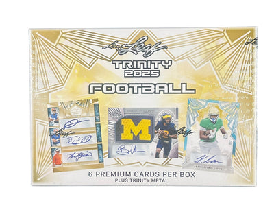 Leaf: 2025 Trinity Football Hobby Box (6 Cards)