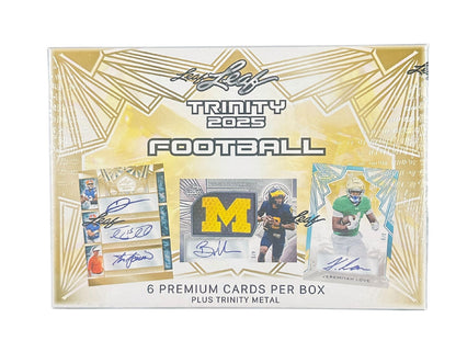 Leaf: 2025 Trinity Football Hobby Box (6 Cards)
