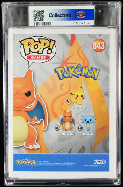 Funko Pop! PSA Graded Pokemon: Charizard PSA Graded 8.5 NM-MT+ Vinyl Figure #843 Cert #01007182