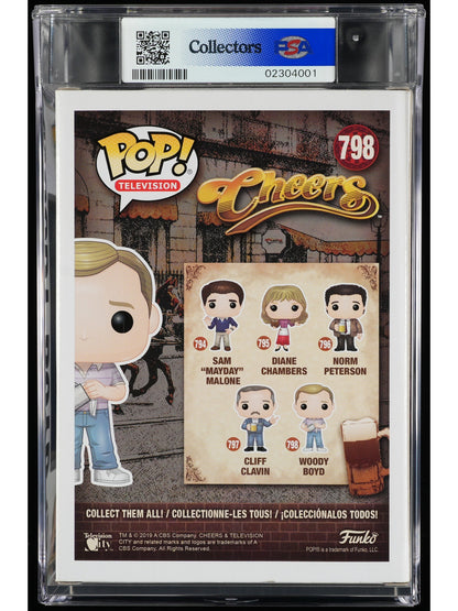 Funko Pop! Cheers: Woody Boyd PSA Graded Vinyl Figure #798 Cert #02304001