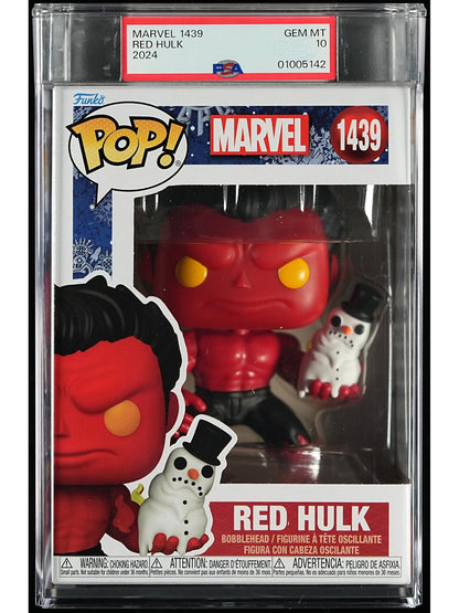 Funko Pop! Marvel: Red Hulk PSA Graded Vinyl Figure #1439 Cert #01005142