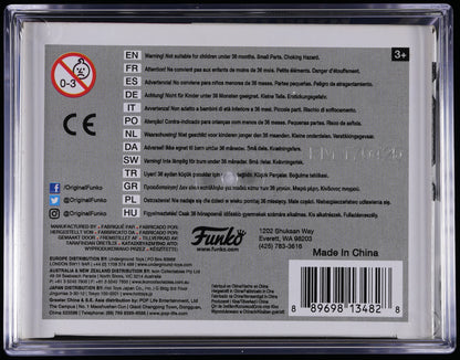 Funko Pop! PSA Graded DC Super Heroes: Batman (Blue Chrome 2017 Summer Convention) PSA Graded 8.5 NM-MT+ Vinyl Figure #144 Cert #02210550