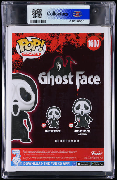 Funko Pop! PSA Graded Scream: Ghost Face PSA Graded 9 MINT Vinyl Figure #1607 Cert #01010031