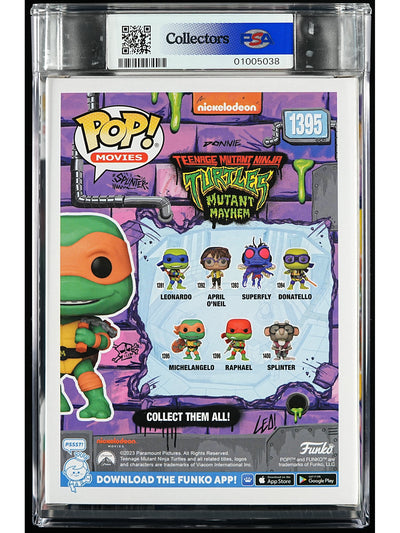 Funko Pop! Teenage Mutant Ninja Turtles: Michelangelo PSA Graded Vinyl Figure #1395 Cert #01005038