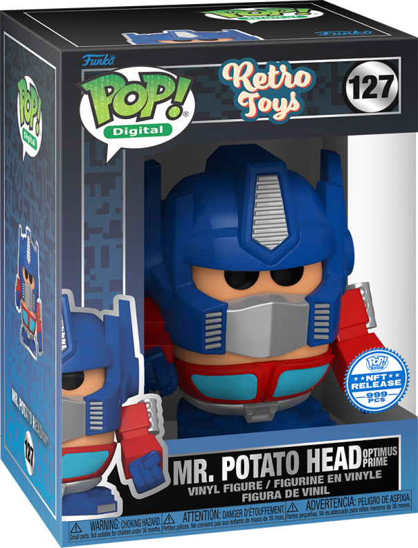 Funko Pop! Digital Hasbro Retro Toys: Mr. Potato Head as Optimus Prime Physical Redemption Vinyl Figure
