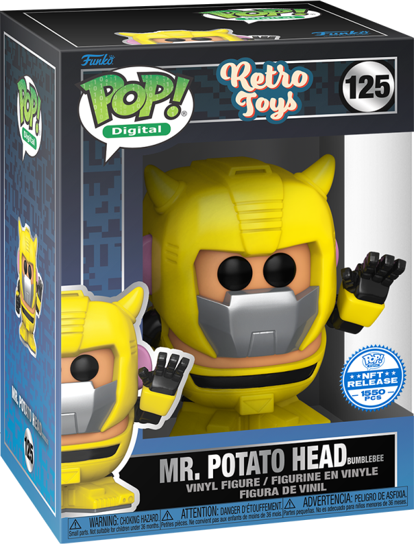 Funko Pop! Digital Hasbro Retro Toys: Mr. Potato Head as Bumblebee Physical Redemption Vinyl Figure