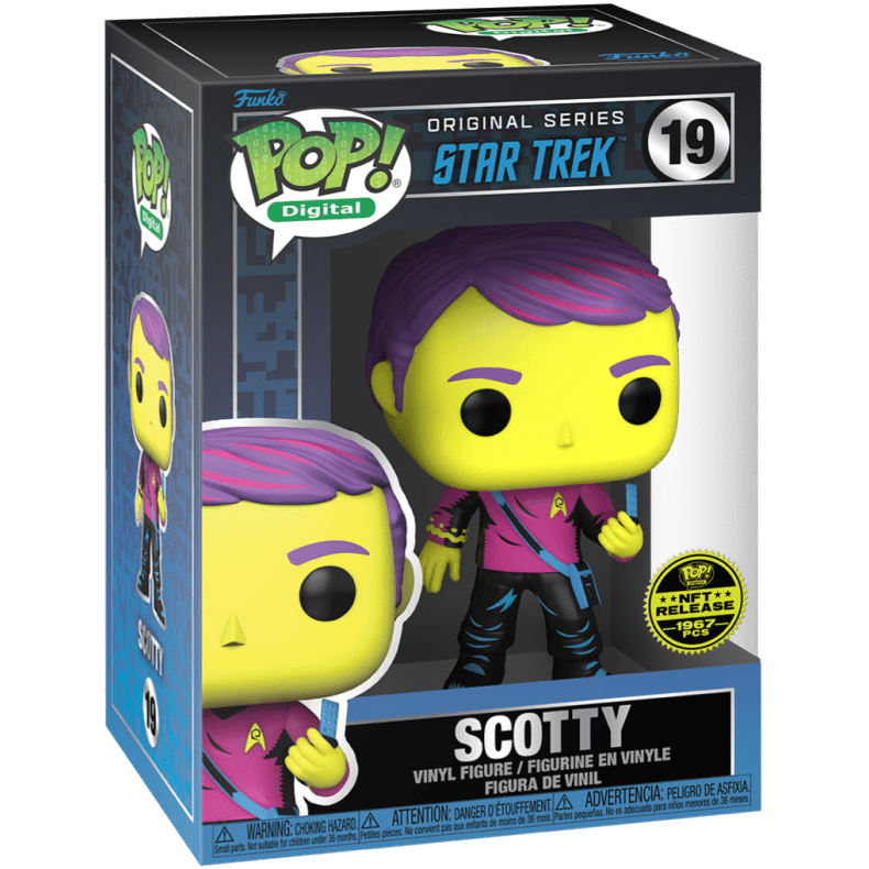 Funko Pop! Digital Star Trek: Scotty #19 Physical Redemption Vinyl Figure