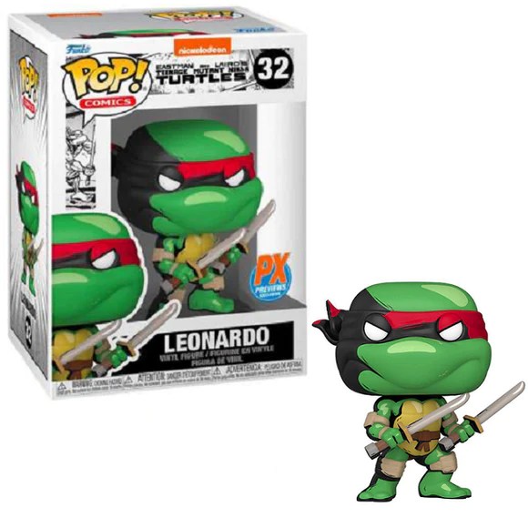 Funko Pop! Teenage Mutant Ninja Turtles: Comic Leonardo (PX) #32 Vinyl Figure
