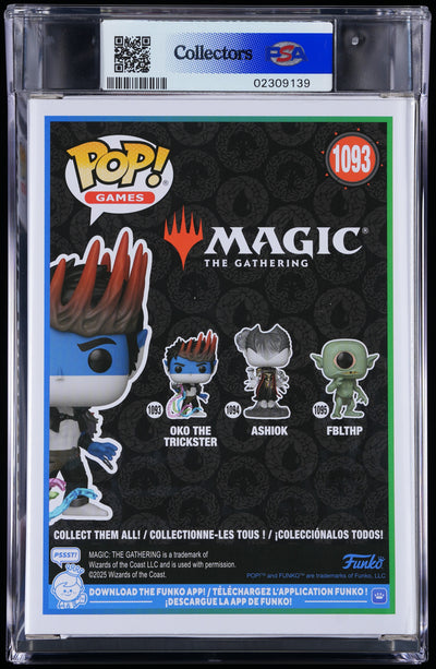 Funko Pop! PSA Graded Magic The Gathering: Oko The Trickster PSA Graded 8 NM-MT Vinyl Figure #1093 Cert #02309139