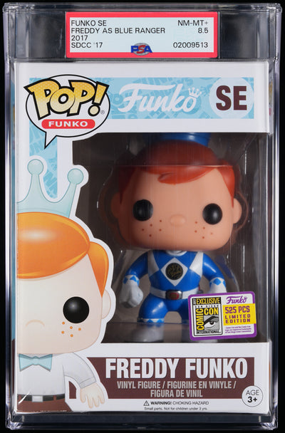 Funko Pop! PSA Graded Funko: Freddy as Blue Ranger PSA Graded 8.5 NM-MT+ Vinyl Figure #SE Cert #02009513