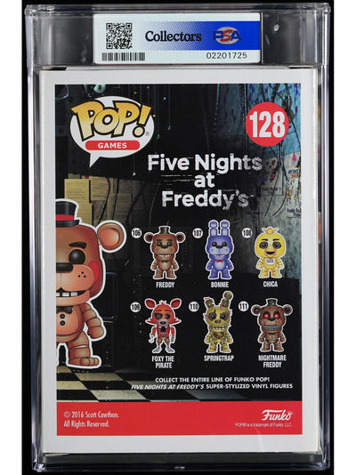Funko Pop! Five Nights at Freddy's: Toy Freddy PSA Graded Vinyl Figure #128 Cert #02201725