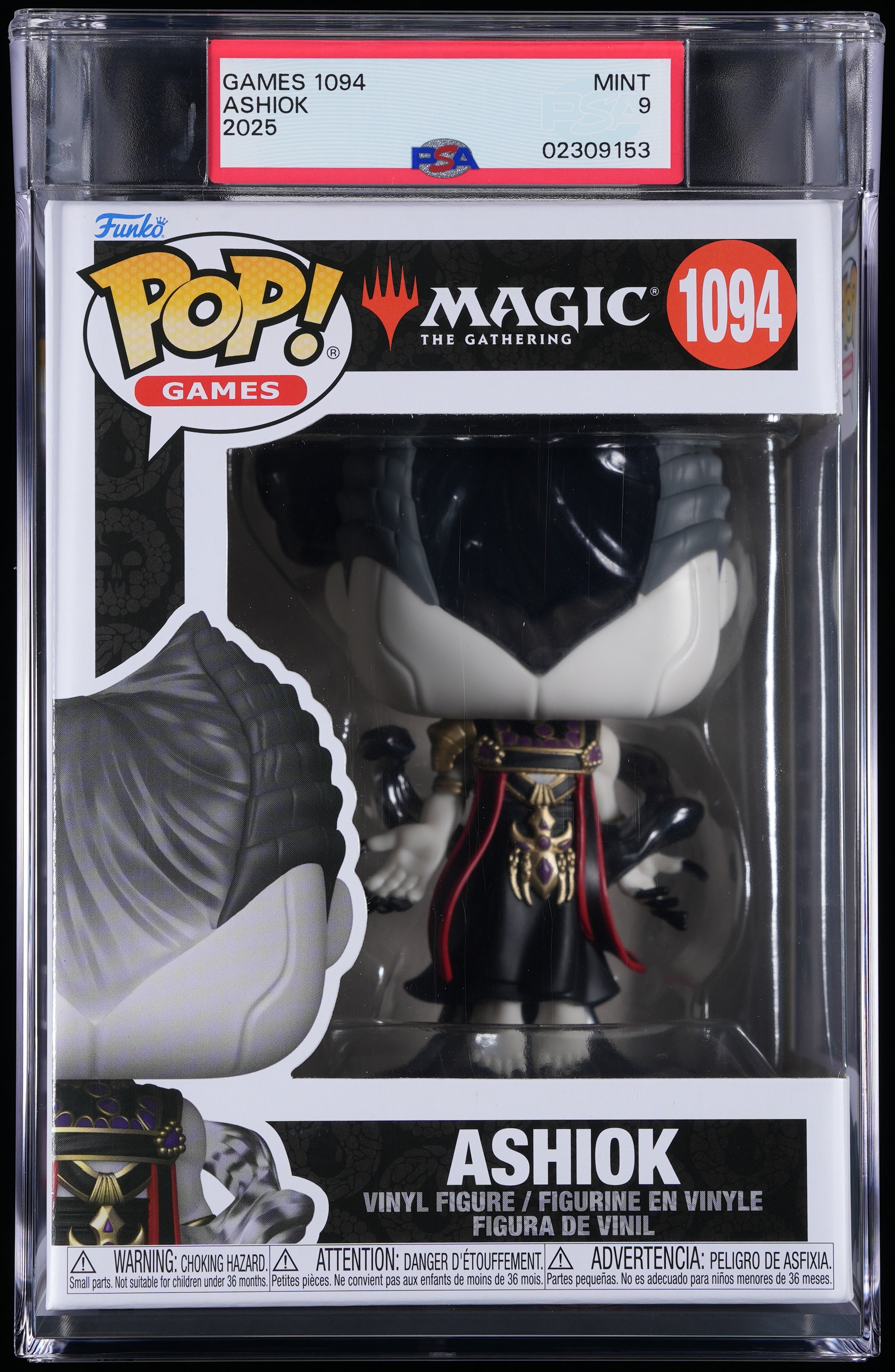 Funko Pop! PSA Graded Magic The Gathering: Ashiok PSA Graded 9 MINT Vinyl Figure #1094 Cert #02309153