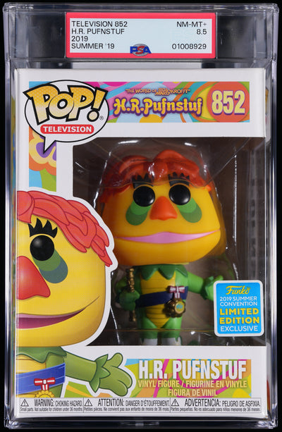 Funko Pop! PSA Graded H.R. Pufnstuf: H.R. Pufnstuf (2019 Summer Convention) PSA Graded 8.5 NM-MT+ Vinyl Figure #852 Cert #01008929