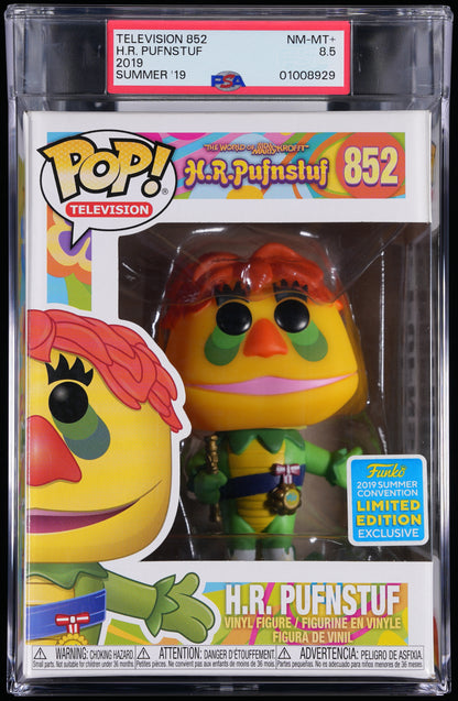 Funko Pop! PSA Graded H.R. Pufnstuf: H.R. Pufnstuf (2019 Summer Convention) PSA Graded 8.5 NM-MT+ Vinyl Figure #852 Cert #01008929