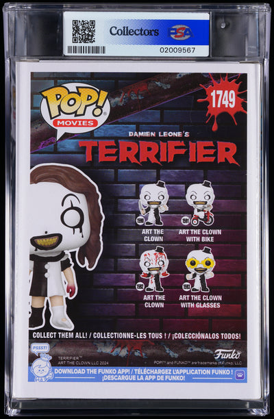 Funko Pop! PSA Graded Terrifier: Little Pale Girl (GITD Specialty Series)) PSA Graded 9 MINT Vinyl Figure #1749 Cert #02009567