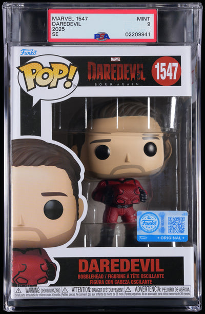 Funko Pop! PSA Graded Daredevil Born Again: Daredevil PSA Graded 9 MINT Vinyl Figure #1547 Cert #02209941