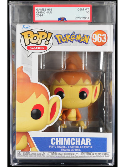 Funko Pop! Pokemon: Chimchar PSA Graded Vinyl Figure #963 Cert #02302951
