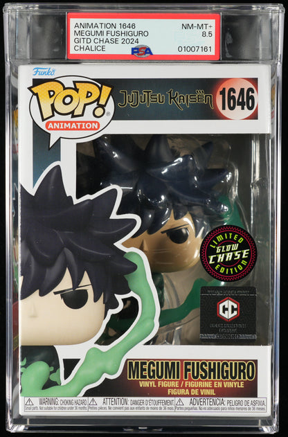 Funko Pop! Jujutsu Kaisen: Megumi Fushiguro GITD (Limited Edition) PSA Graded Vinyl Figure #1646 Cert #01007161