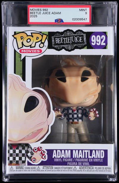 Funko Pop! PSA Graded Beetlejuice: Adam Maitland PSA Graded 9 MINT Vinyl Figure #992 Cert #02009547