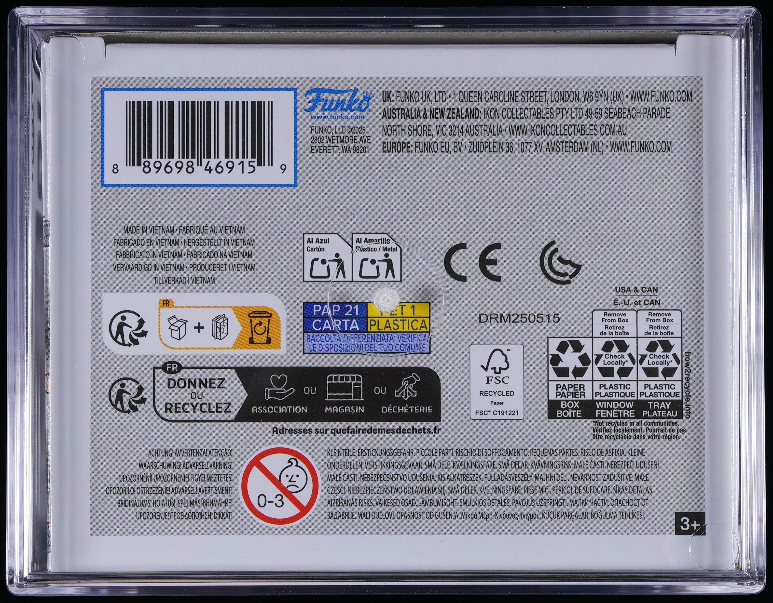 Funko Pop! PSA Graded Back to the Future: Doc 2015 PSA Graded 9 MINT Vinyl Figure #960 Cert #01010004