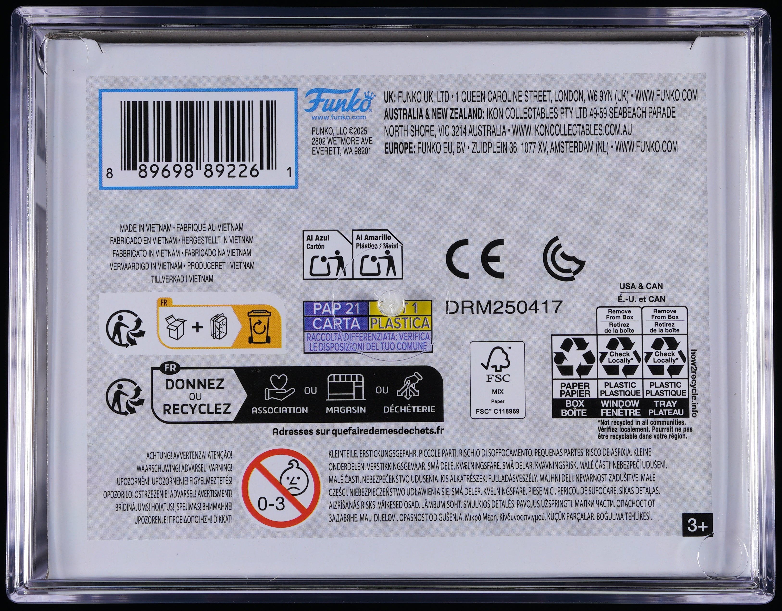 Funko Pop! PSA Graded Teenage Mutant Ninja Turtles: Freddy as Metalhead GITD (2025 Fundays) PSA Graded 9 MINT Vinyl Figure #SE Cert #02308497