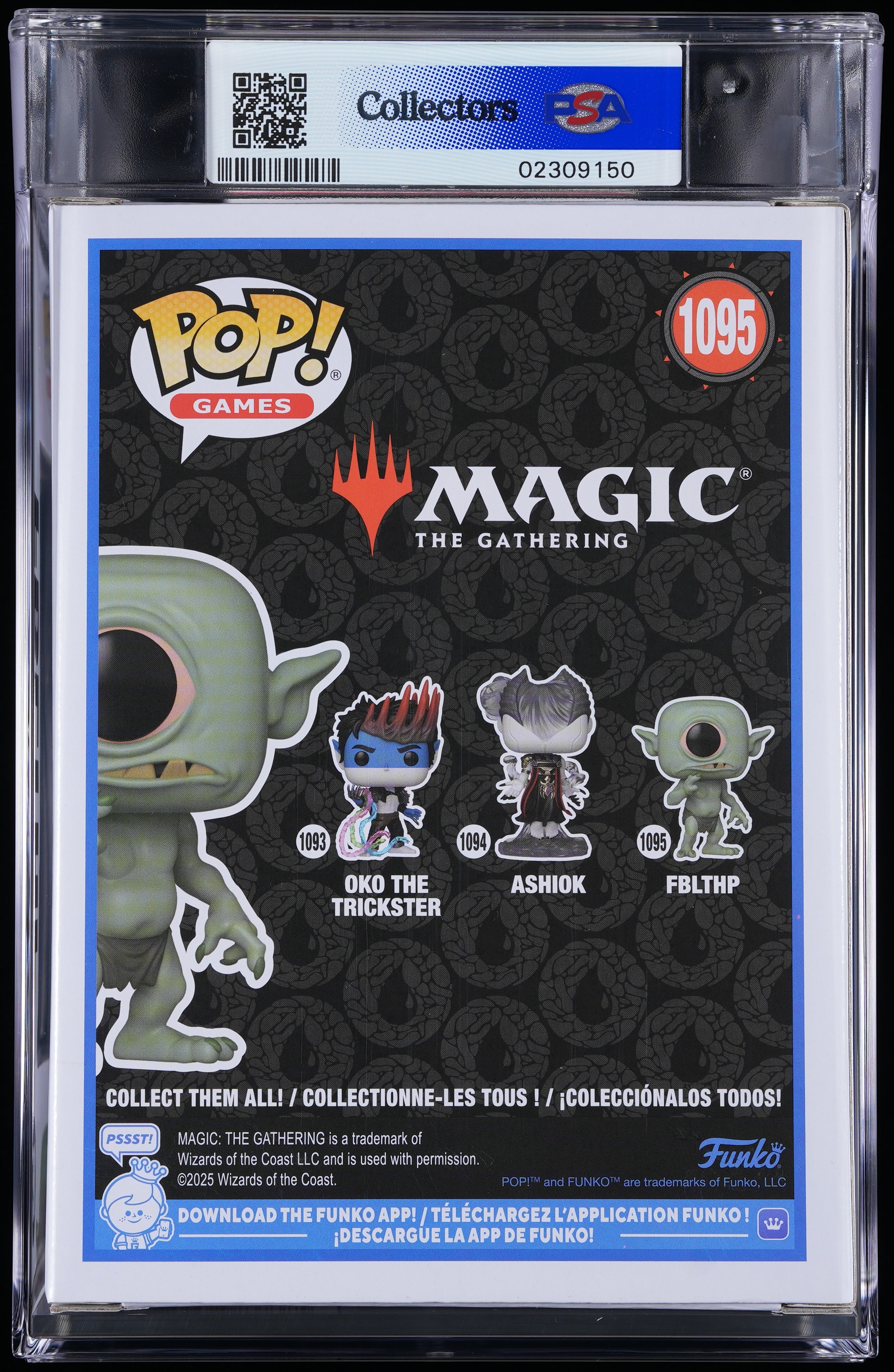 Funko Pop! PSA Graded Magic The Gathering: Fblthp PSA Graded 9 MINT Vinyl Figure #1095 Cert #02309150
