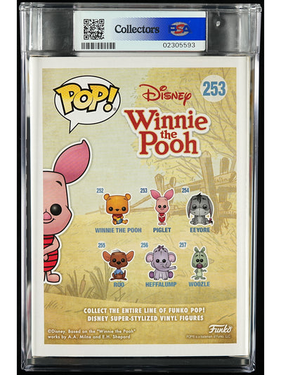 Funko Pop! Winnie the Pooh: Piglet PSA Graded Vinyl Figure #253 Cert #02305593