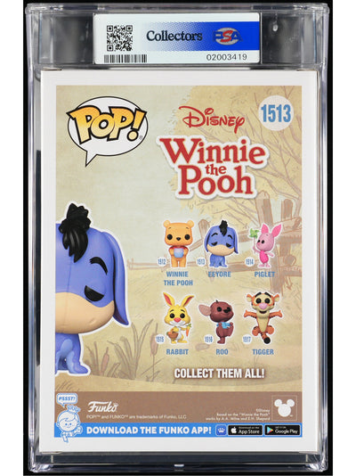 Funko Pop! Disney Winnie the Pooh: Eeyore PSA Graded Vinyl Figure #1513 Cert #02003419