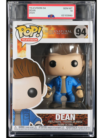 Funko Pop! Supernatural: Dean PSA Graded Vinyl Figure #94 Cert #02103990
