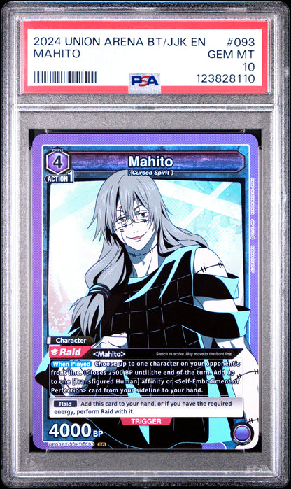 Union Arena Ue03Bt/Jjk Jujutsu Kaisen 093 Mahito PSA 10 GEM MINT Cert #123828110