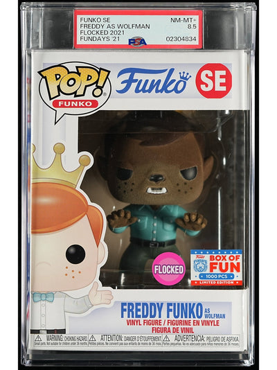 Funko Pop! Funko: Freddy as Wolfman PSA Graded Vinyl Figure #SE Cert #02304834