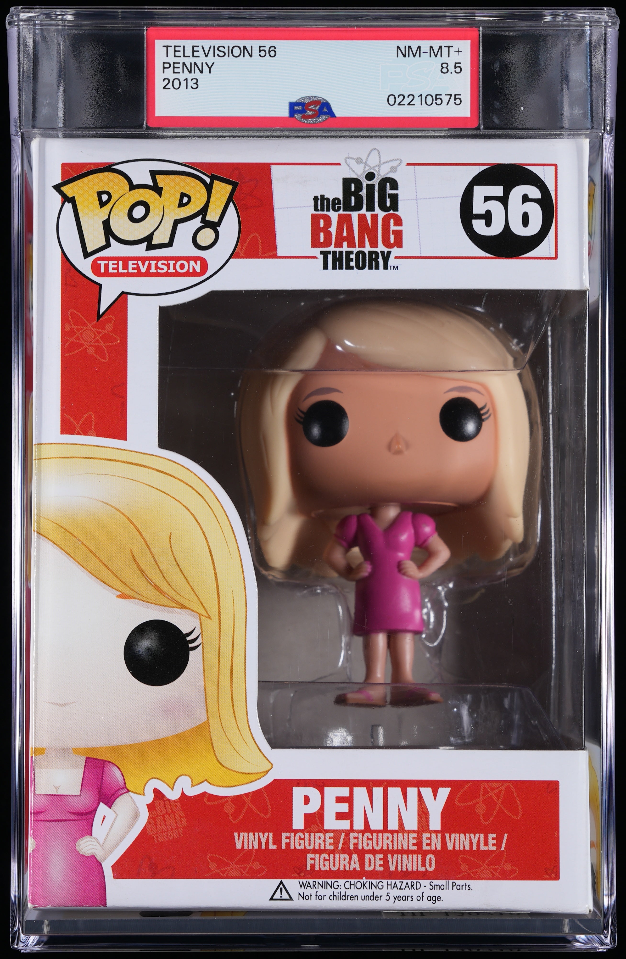 Funko Pop! PSA Graded The Big Bang Theory: Penny PSA Graded 8.5 NM-MT+ Vinyl Figure #56 Cert #02210575