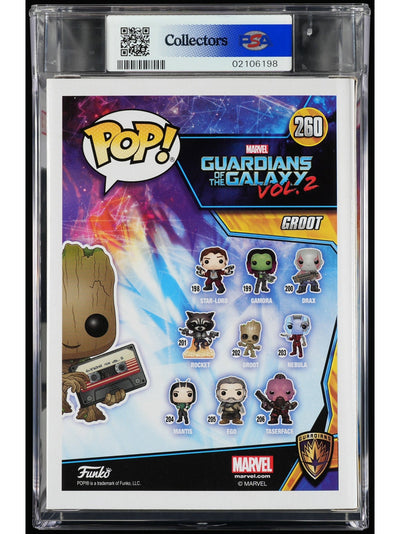 Funko Pop! Marvel Guardians of the Galaxy: Groot PSA Graded Vinyl Figure #260 Cert #02106198