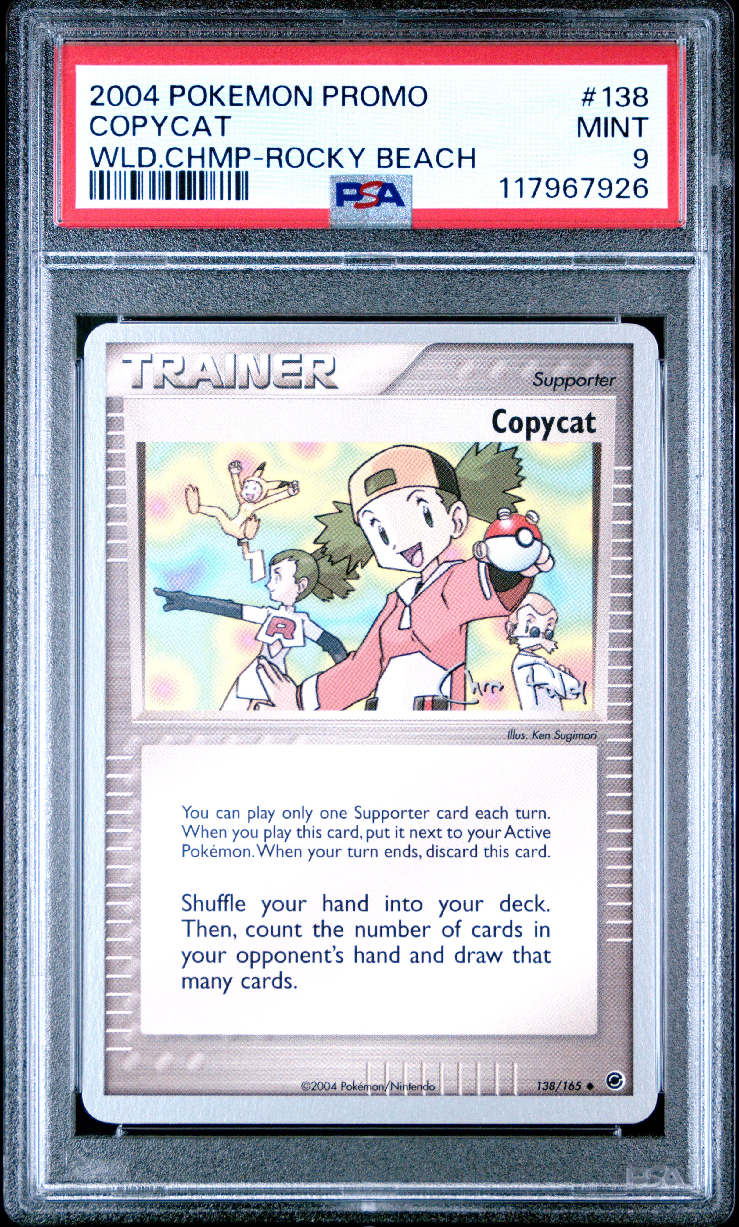 Pokemon World Championships Promo 138 Copycat Rocky Beach PSA 9 MINT Cert #117967926