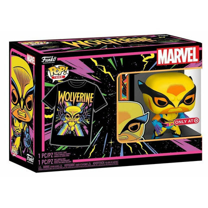 Funko POP! Multi-Pack Marvel: Black Light Wolverine & Medium T-Shirt 2-Pack (Target Exclusive) Vinyl Figure #802