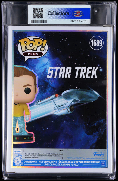 Funko Pop! PSA Graded Star Trek: James T. Kirk PSA Graded 9 MINT Vinyl Figure #1689 Cert #02111765