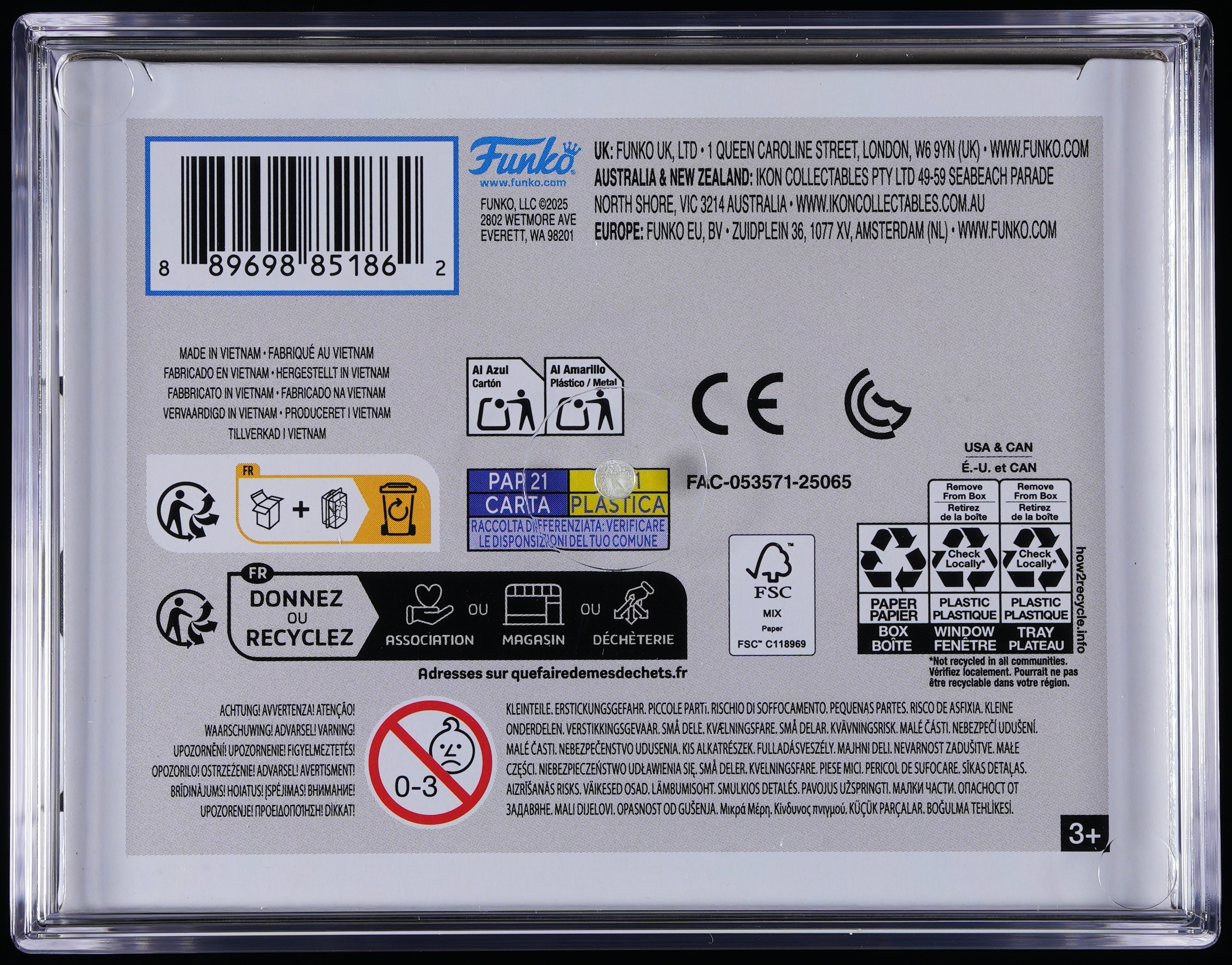 Funko Pop! PSA Graded Marvel Spider-Man: Spider-Man (Symbiote Suit) PSA Graded 9 MINT Vinyl Figure #1501 Cert #02211345