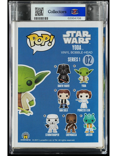 Funko Pop! Star Wars: Yoda PSA Graded Vinyl Figure #02 Cert #02004708