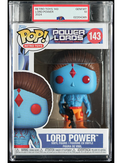 Funko Pop! Power Lords: Lord Power PSA Graded Vinyl Figure #143 Cert #02204365
