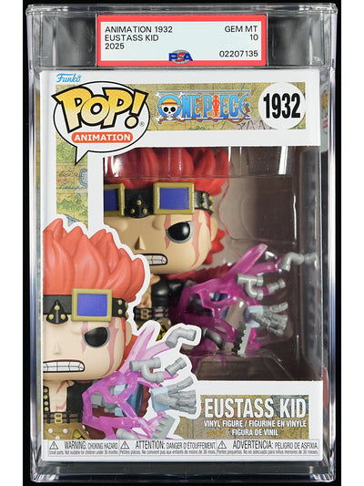 Funko Pop! One Piece: Eustass Kid PSA Graded Vinyl Figure #1932 Cert #02207135
