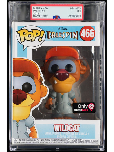 Funko Pop! TaleSpin: Wildcat PSA Graded Vinyl Figure #466 Cert #02203649