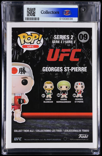 Funko Pop! PSA Graded UFC: Georges St-Pierre PSA Graded 8.5 NM-MT+ Vinyl Figure #09 Cert #01008936